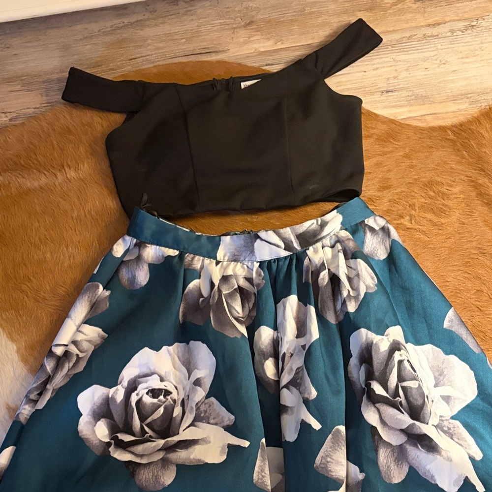 Xtraordinary Teal and White Striped Garment